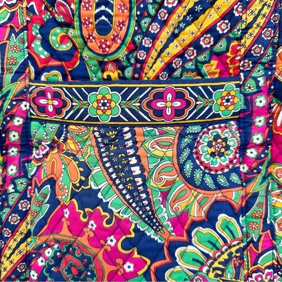 Vera Bradley large duffle bag overnight carry-on shoulder travel weekender zip - Picture 8 of 15